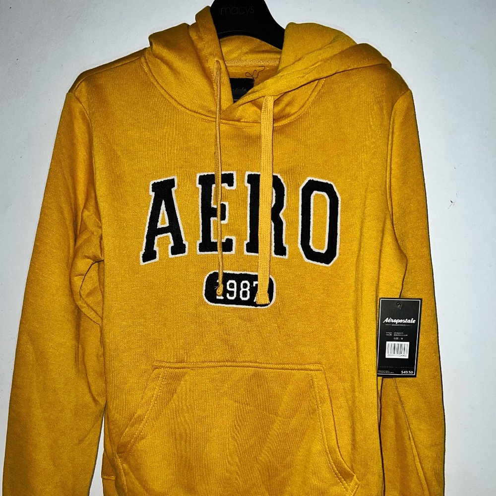 AEROPOSTALE Hoodie (Mustard Yellow) Size Medium *NEW WITH TAG*